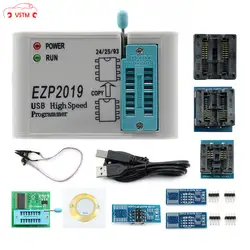 Высокоскоростной EZP2019 USB SPI программатор с 7 разъемы для адаптеров Поддержка 32 м флэш 24 25 93 EEPROM 25 флэш-память, BIOS WIN7 WIN8