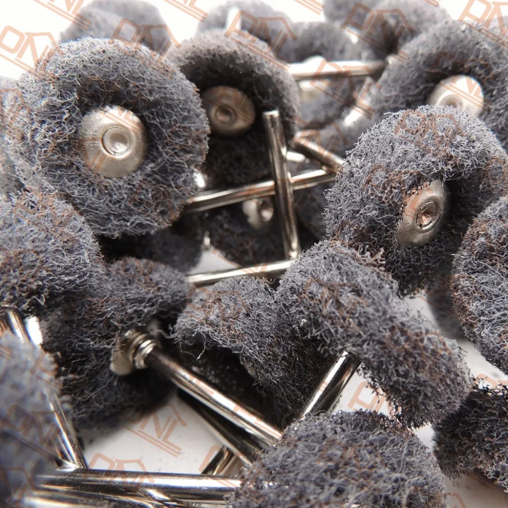 100PCS Dremel Fine Grit Finishing Abrasive Buffs Mounted Fold Felt
