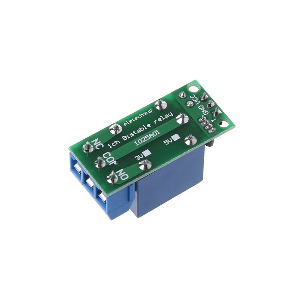 

IO25A01 5V Flip-Flop Latch Relay Module Bistable Self-locking Switch Low Pulse Trigger Board