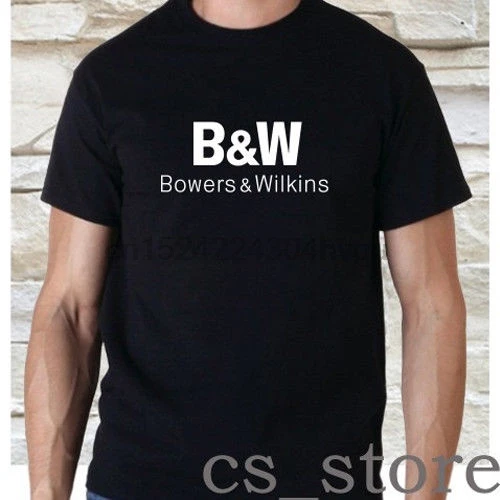 

Bowers Wilkins BW Audio Speaker Logo Black T Shirt Size S M L XL 2XL 3XL
