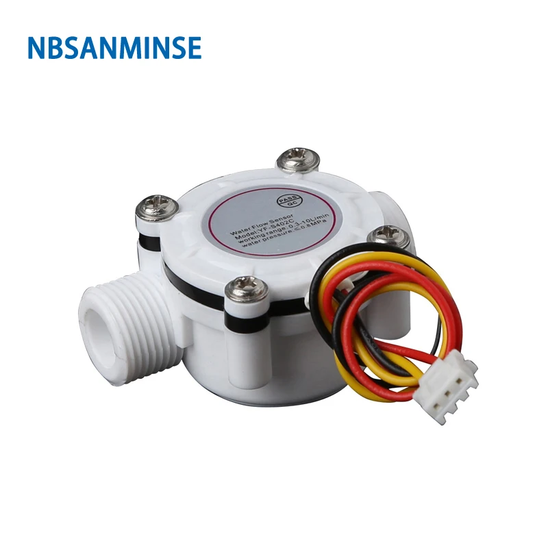 

NBSANMINSE SMFS402C Water Flow Sensor G3/8 For water heater water dispenser coffee makerPLC flowmeter interface