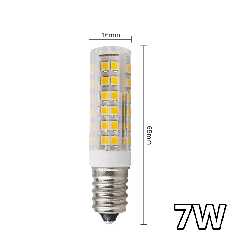 Мини E14 Светодиодный светильник 3 Вт 4 Вт 5 Вт 7 Вт 220 В светодиодный светильник SMD2835 360 Угол луча заменить галогенные люстры - Испускаемый цвет: 7W