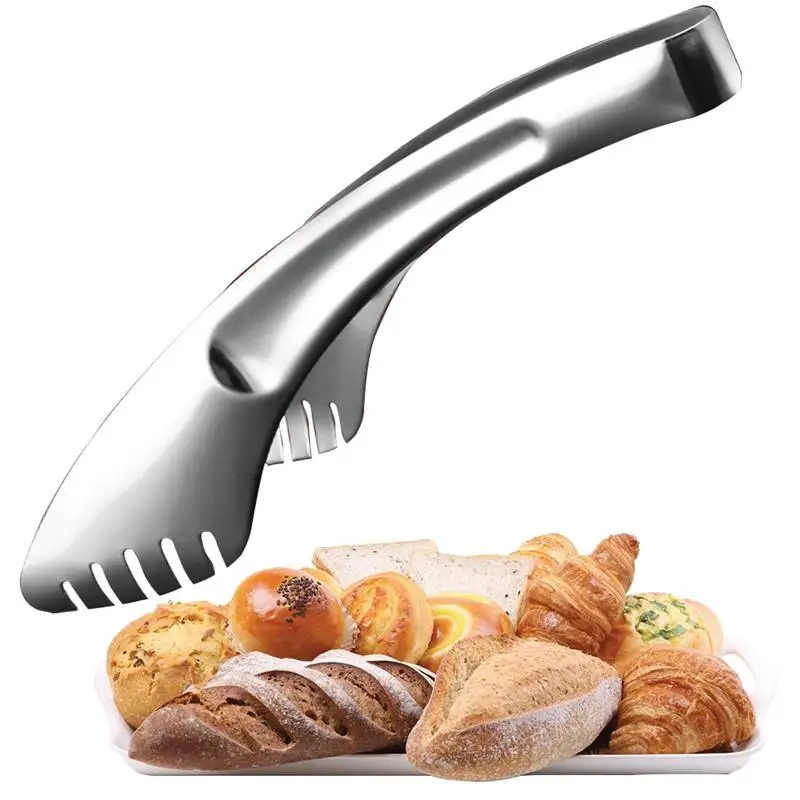 

Stainless Steel Food Tong Practical Kitchen Tools Set Heat Bread Tong Salad BBQ Cooking Food Serving Utensil Tongs