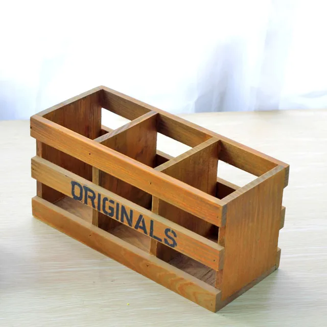 2017 holz Aufbewahrungsboxen Blumentopf Pflanze Ablagefach desktop Holz