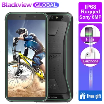 

Blackview BV5500 IP68 Waterproof Rugged Smartphone 2GB+16GB 5.5" 18:9 Screen 4400mAh Android 8.1 3G Mobile Phone GPS