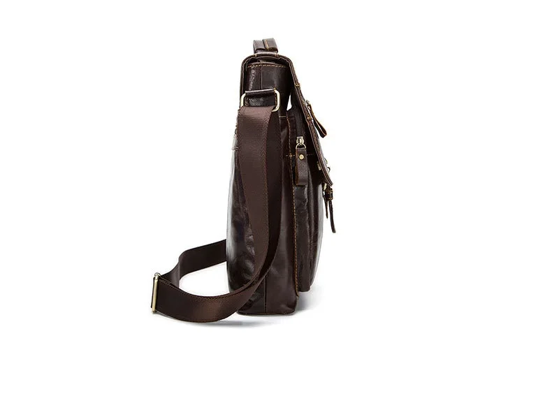 MJ Men's Bags High Quality Genuine Leather Messenger Bag Male Bags Original Real Leather Crossbody Bag Shoulder Handbag (8)