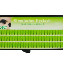 5 лотков форма V зазоры покрытия натуральный макияж расширение Мягкие Накладные ресницы, норка 2D окуляры