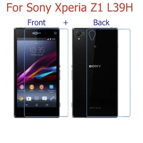 Передняя и задняя) HD прозрачный глянцевый и матовая пленка для sony xperia Z L36H Z1 L39H Z2 Z3 Z4 Z5 Premium Ultra plus Защитная пленка для экрана - Цвет: L39H