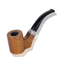 Популярная креативная проданная деревянная табачная трубка высшего класса изогнутая курительная трубка для сигарного табака мундштук держатель для сигарет LFB435