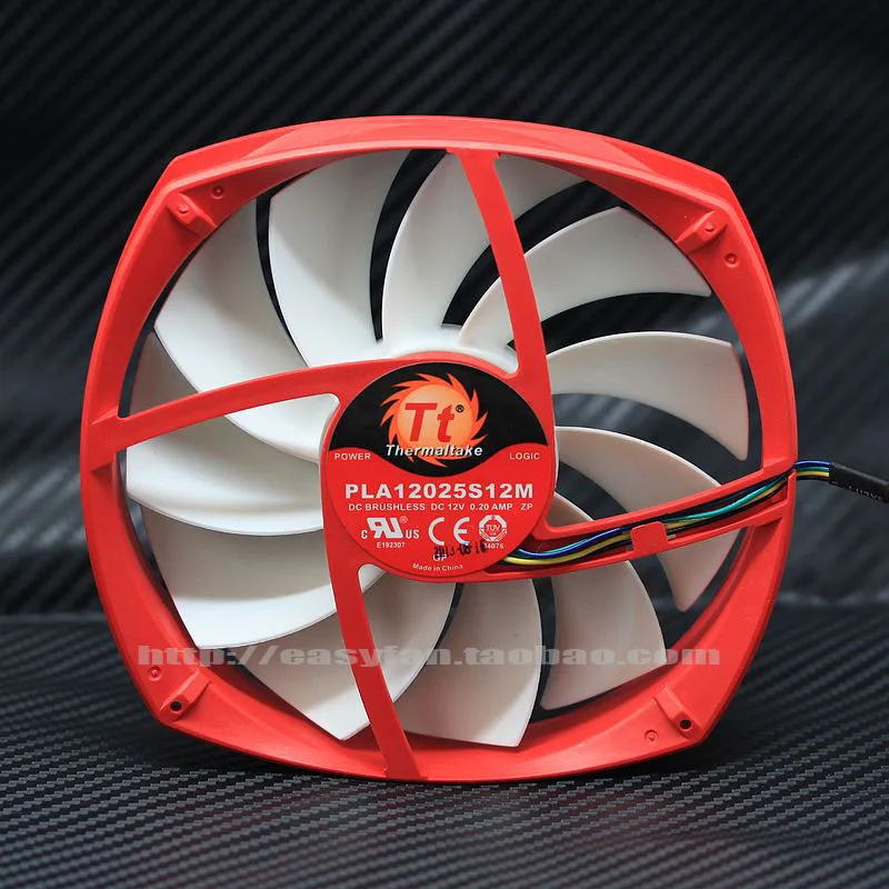 Новый вентилятор охлаждения для EVERFLOW Thermaltake TT PLA12025S12M 12 см 4PIN PWM В 0.20A 12025|cooling fan|fan