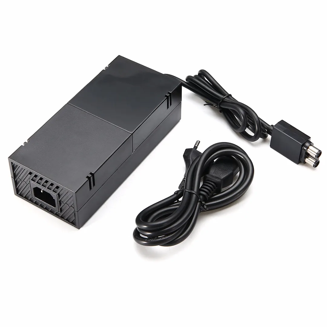 

Power Supply For XBOX One 1pc High Quality AC 100-240V Charging Charger Adapter With Power Cable Cord EU Plug Mayitr