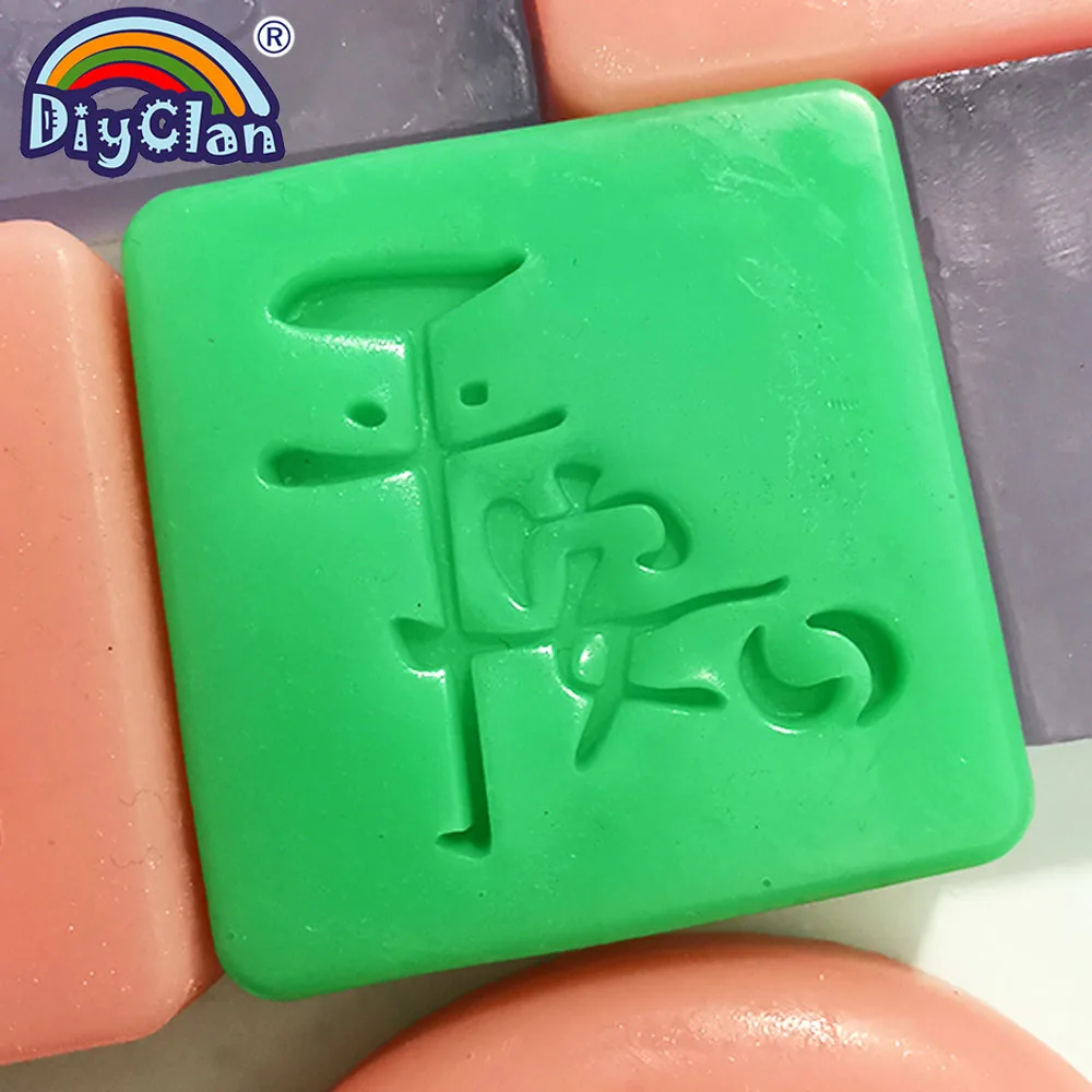 

PINGAN Handmade Resin Soap Stamp Peace Diy Natural Organic Glass Soap Chapter With Handle Acrylic Soap Making Seal Custom3Z0341P