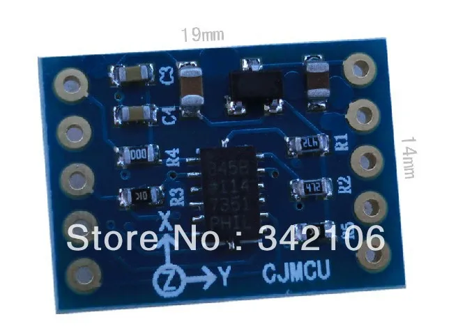 

Free Shipping! CJMCU-105 ADXL345 digital three-axis gravity gradient module IIC / SPI transmission