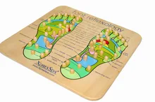 High Quality Point Foot Massage Device Type Reflexology Foot Massage Wooden Board Foot Reflex Zone Foot Plate