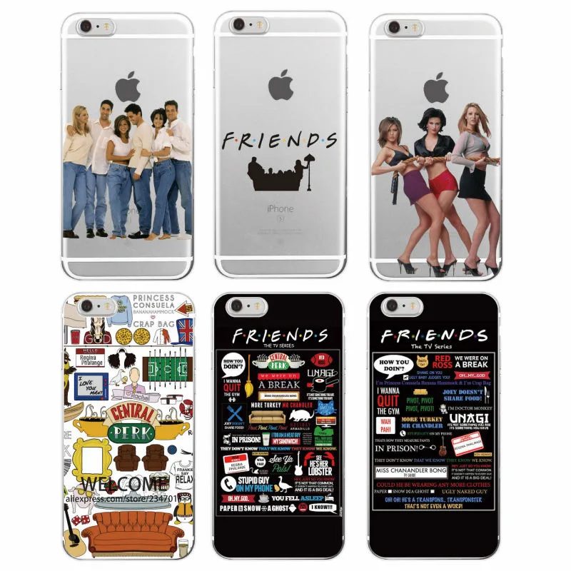 For iPhone 7Plus 7 6 6S 6Plus 8 8Plus X Samsung Friends TV