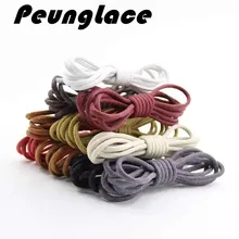 Качество PeungLace 1000 пара/лот 9 цветов 2,5 мм Вощеные хлопковые шнурки кружевные платья