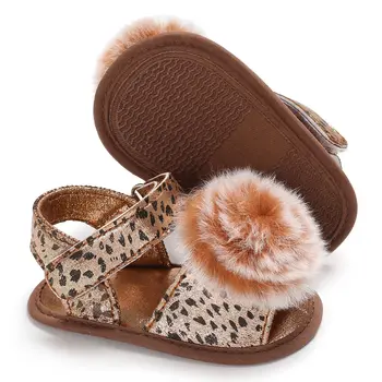 

3 Colors New Baby girls first walker shoes fashion Leopard print soft ball toddler first steps summer Anti-slip baby lovely