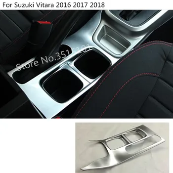 

Car Stick ABS Chrome Inside Inner Middle Shift Stall Paddle Cup Switch Frame Trim 1pcs For Suzuki Vitara 2016 2017 2018 2019