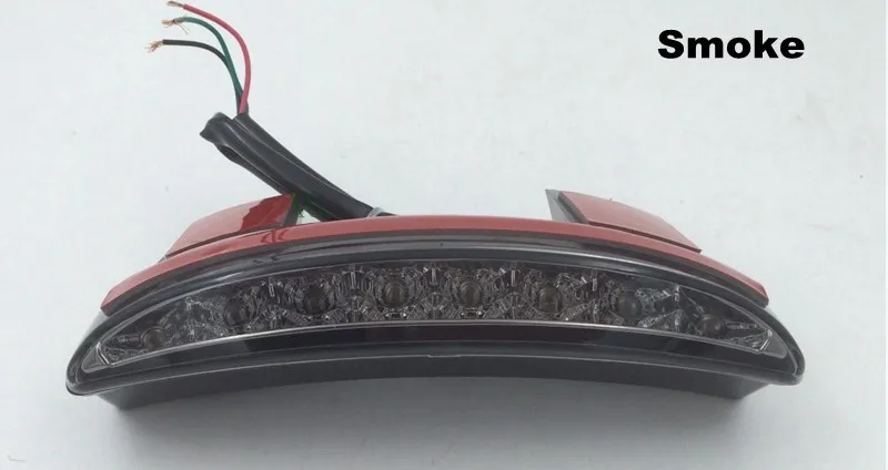 Chopper Fender Edge LED Tail Light For Harley Iron Sportster XL883 1200 Smoke 12.11jpg