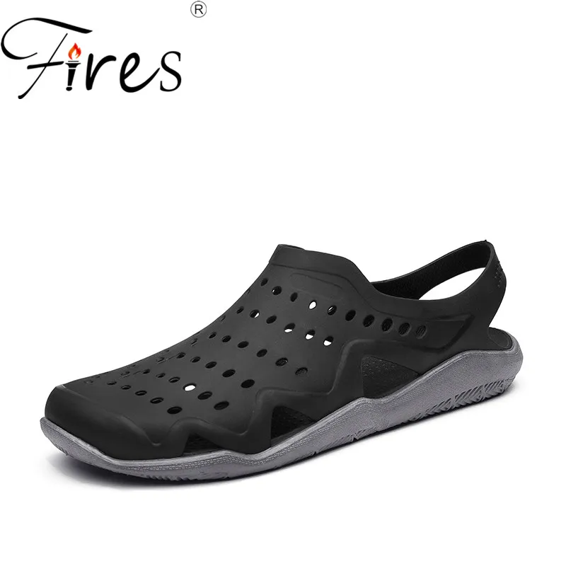 

Fires New Trend Men Casual Shoes Summer Lightweight Flat Sandals Outdoor Leisure Beach Shoes Man's Quick-drying Loafer Shoes
