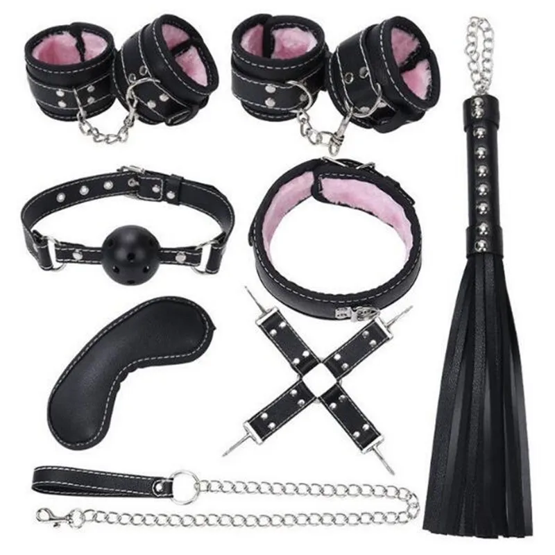 Sex Lingerie Erotic BDSM Kits Bondage Butt Anal Rope Hand Cuffs Whip Blindfold Dildo Toys Adult Game | Красота и здоровье
