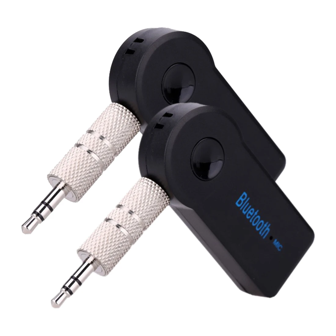 2x Mini 3.5mm Hands Free Mic Bluetooth Audio Receiver Mic Car Home