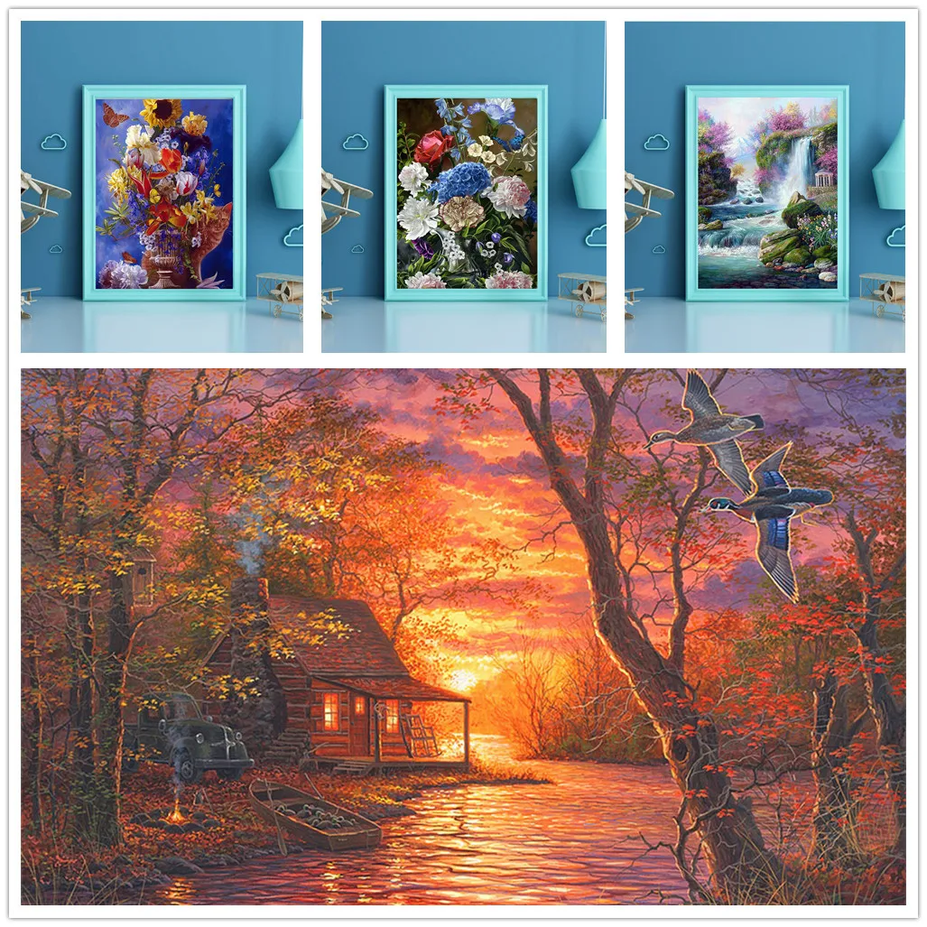 

2019 Hot sale The store manager recommends Embroidery Paintings Rhinestone Pasted DIY Diamond Painting Cross Stitch 5D Gift