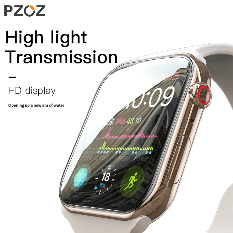 Полноэкранная защитная пленка PZOZ для iWatch 5 4 Гидрогелевая Apple Watch 1 2 3 закаленное