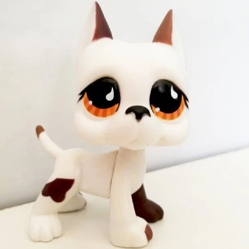 Игрушки Lps из зоомагазина собака немецкий дог коллекция реальный белый
