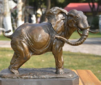 

Art Deco Sculpture Running Elephant Bronze Statue