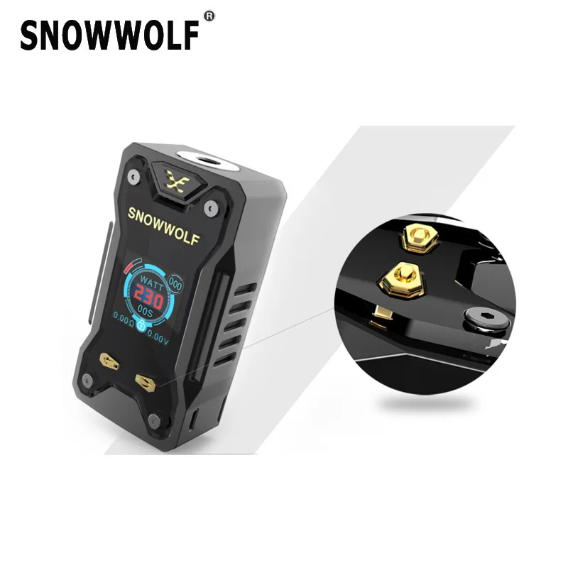 New Elektronik Sigara Origina Snowwolf Xfeng Box Mod 230W TC Vape Mod 510 Thread For E cigarette Atomizer Vaporier Vaper Tank New Elektronik Sigara Origina Snowwolf Xfeng Box Mod 230W TC Vape Mod 510 Thread For E cigarette Atomizer Vaporier Vaper Tank