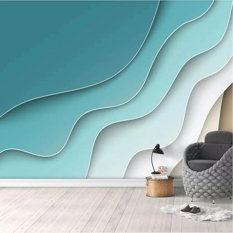 3 d Photo Wallpaper Wall Desktop Mural Custom European Abstract Line Nordic Simple Wallpaper Living Room Bedroom Study Kitchen