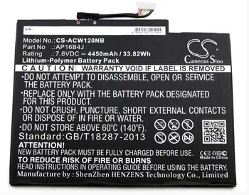 

Cameron Sino 4450mAh battery for ACER Aspire Switch Alpha 12 SA5-271 AP16B4J Notebook, Laptop Battery