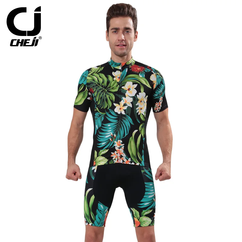 floral bike jersey