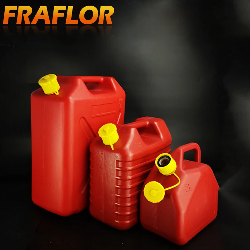 5L 10L Fuel Tank Jerrycan Water Tank Oil Gasoline Diesel Storage Can Spare Tank Plastic Petrol Barrel Car Motorcycle Truck