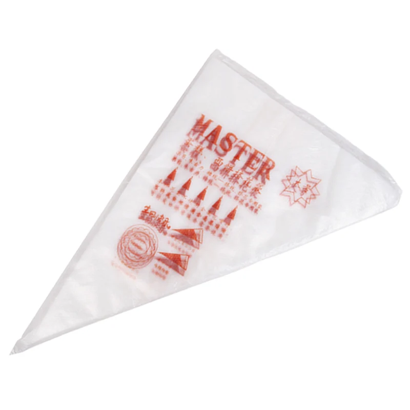 Size Disposable Piping Bag Plastic 100 Pcs Set Cake