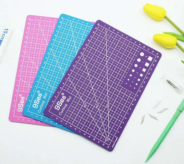 Régua de Alumínio Corte Grupo Gravura Esculpida Caneta Faca 3 Pçs - Set a5 Pad 3 Cheap Esteiras de corte