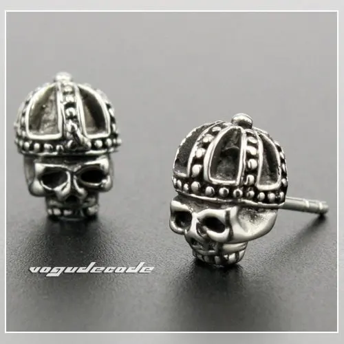 

316L Stainless Steel Cool Skull Men`s Stud Earrings 4X002