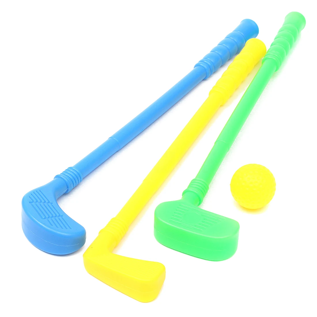 HOT SALE Golf Set Putter Plastic 3 Balls + 2 Tees + 3 golf Cue+ Golf Hole Kids Toy