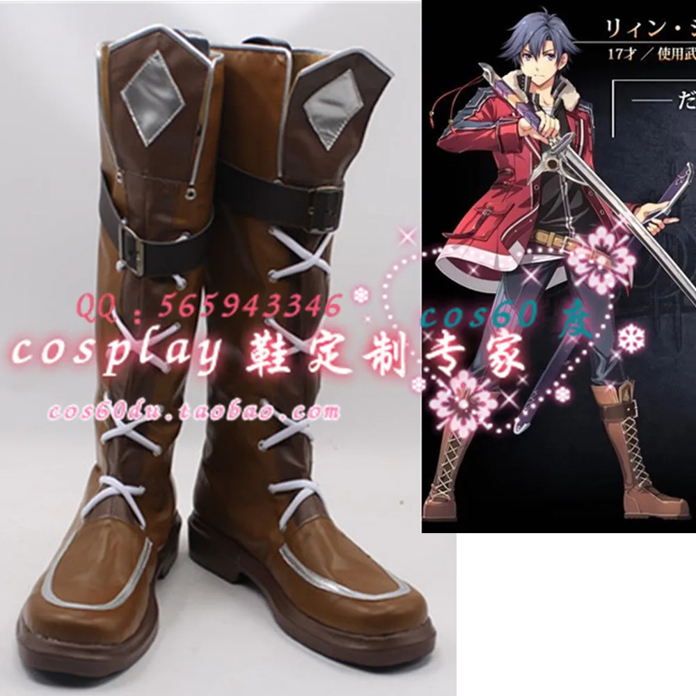 The Legend Of Heroes Sen No Kiseki Ii Rean Schwarzer Cosplay Scarpe Stivali S008