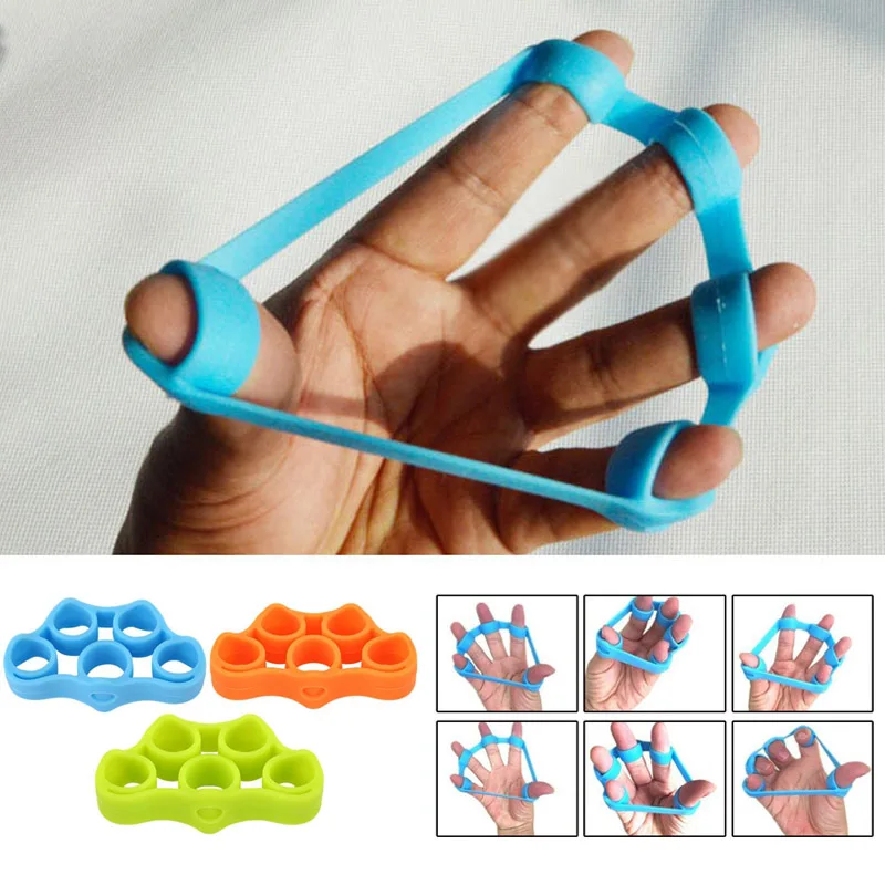 Silicon Hand Finger Gripper Trainer Strength Stretcher Resistance