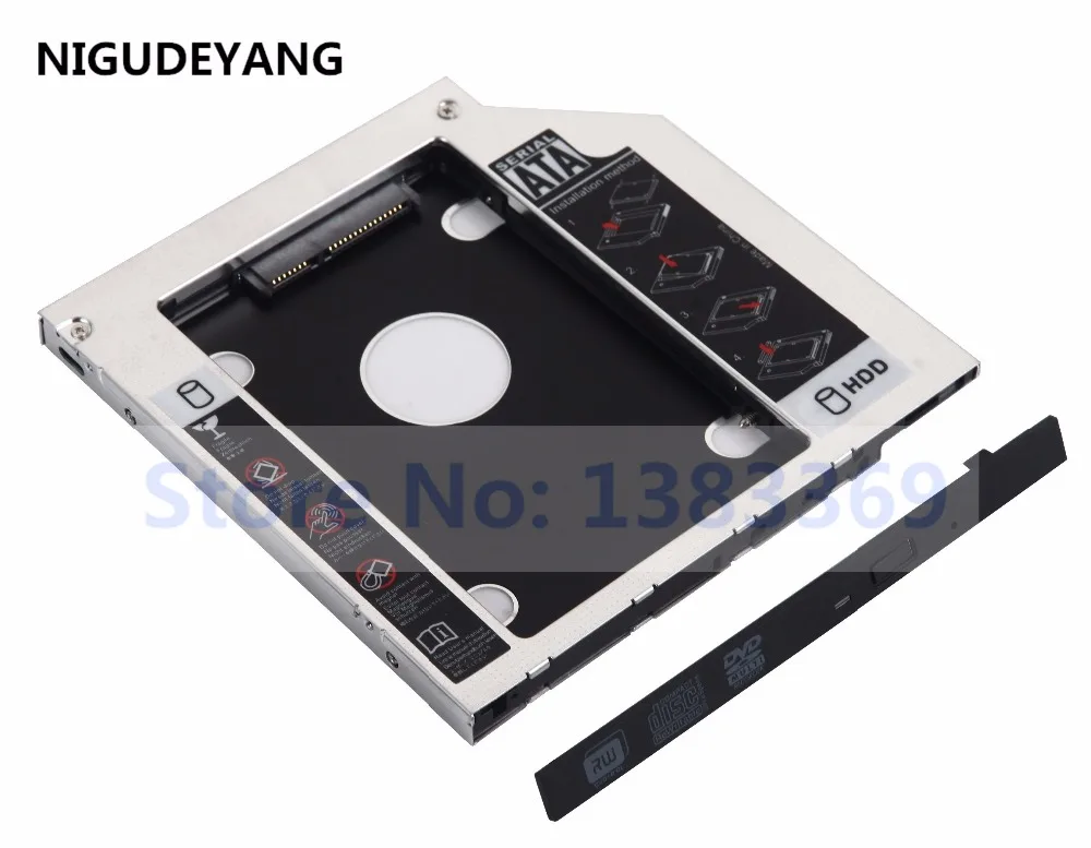 

NIGUDEYANG 2nd SATA HDD SSD Caddy Adapter for Toshiba R835 R930 R935 swap UJ8B2 UJ-8B2 DVD