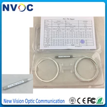 10 шт./лот, 1x4 мини 0,9 мм стальная трубка без блоков PLC, 1 м, PLC сплиттер, мини PLC оптический сплиттер 1*4 стальная трубка без разъема
