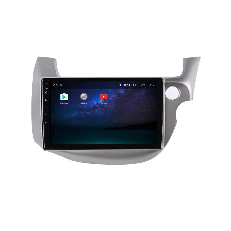 Excellent 10"  2.5D IPS  Android 8.1 Car DVD Multimedia Player GPS For honda Fit jazz Right driving 2008 2009-2013 car radio navigation 2
