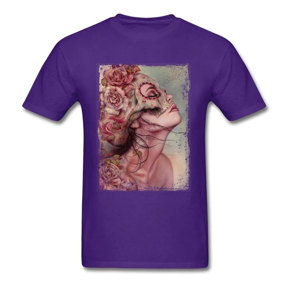 Summer AfterDeath Tshirts Retro Fall Short Sleeve O-Neck Tops & Tees 100% Cotton Male Casual Tops & Tees Top Quality AfterDeath purple