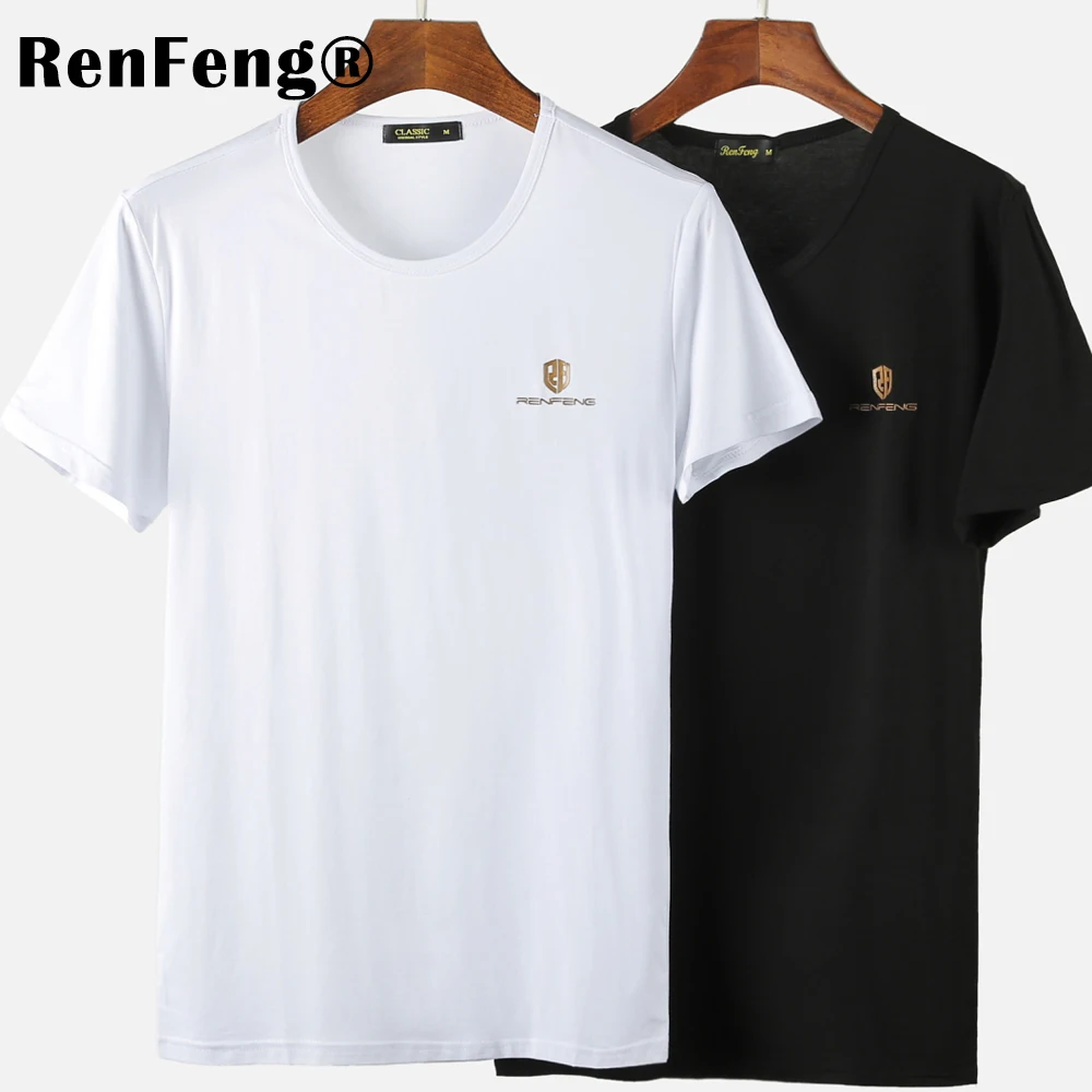Mens Cool T Shirts Fashion Summer O-Neck Slim Fit Short Sleeve T Shirt Men Mercerized Cotton Brand-Clothing Casual Men T-Shirt (6)