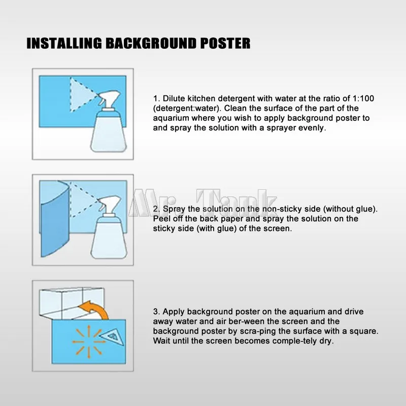 Мистер танк аквариум фон плакат с самоклеющимся корнем дерева высокий глянцевый ПВХ аквариум декоративные настенные наклейки
