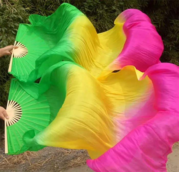 Фата из натурального шелка для танца живота светильник пара 2 1 м x 0 9 м|fan veil|silk fan