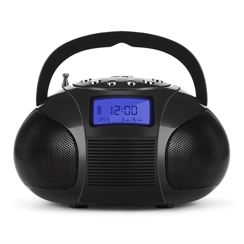 August SE20 Portable Alarm Clock Radio with Bluetooth Speaker Mini MP3