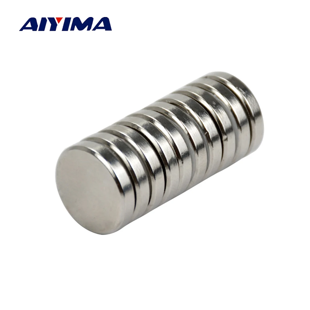 Aiyima 10pcs N35 25*5mm Round Cylinder 25x5 Rare Earth